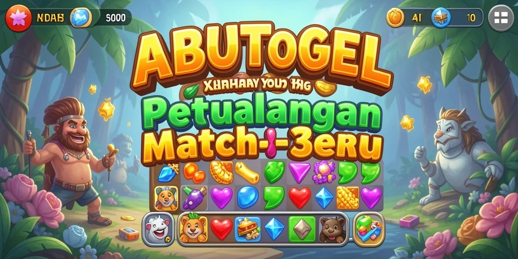 Tampilan menarik gameplay ABUTOGEL yang seru dan menantang.