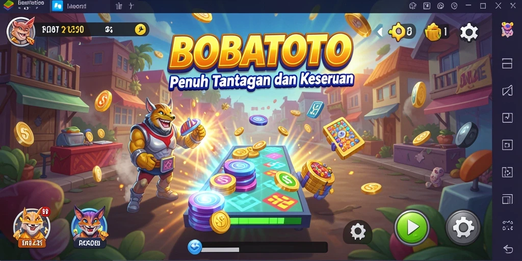 Gameplay BOBATOTO yang seru dan menantang penuh warna.