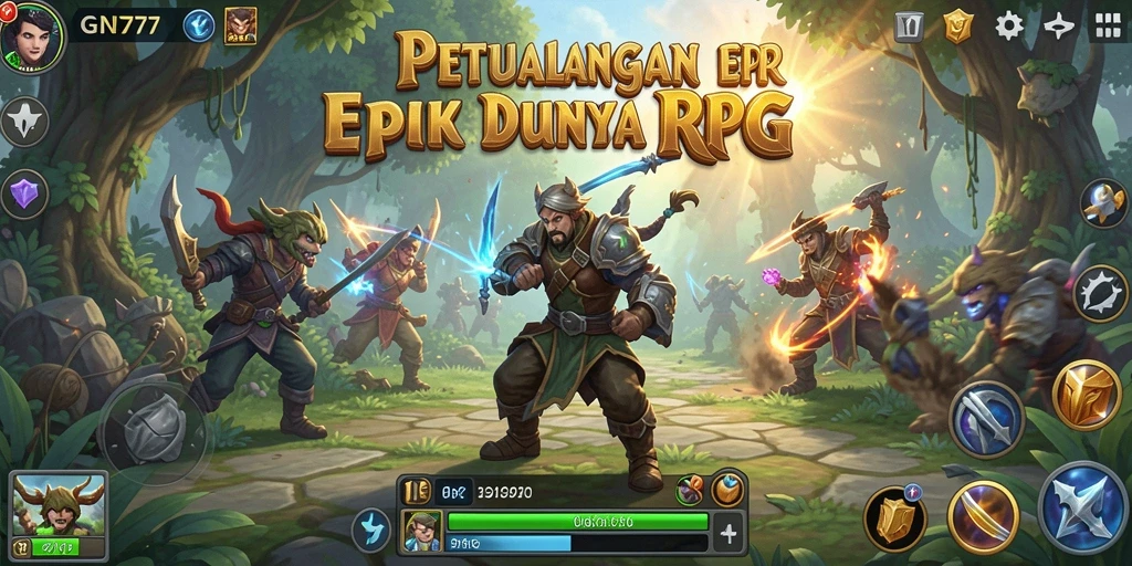 Screenshot gameplay GN777 menampilkan aksi seru dan petualangan RPG.