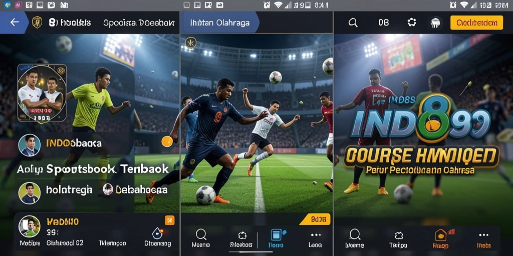 Tampilan gameplay menarik dan interaktif dalam aplikasi Sportsbook.
