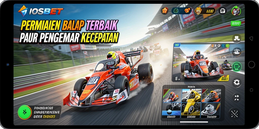 Gameplay menegangkan dalam balapan cepat dan kompetitif.
