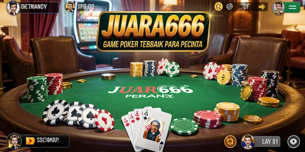 Screenshot JUARA666 menampilkan gameplay seru dari permainan Poker.