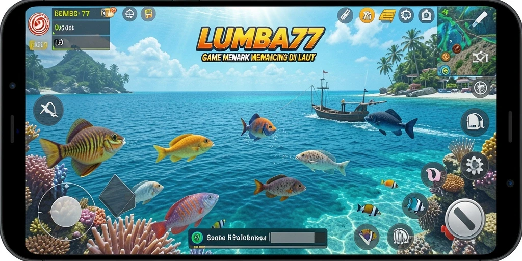 Gameplay seru memancing ikan di LUMBA77 dengan grafis menarik.