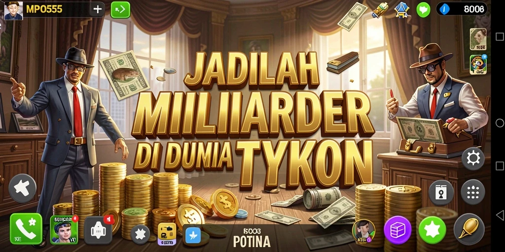 Tampilan gameplay seru dari MPO555 yang penuh dengan strategi Tycoon.