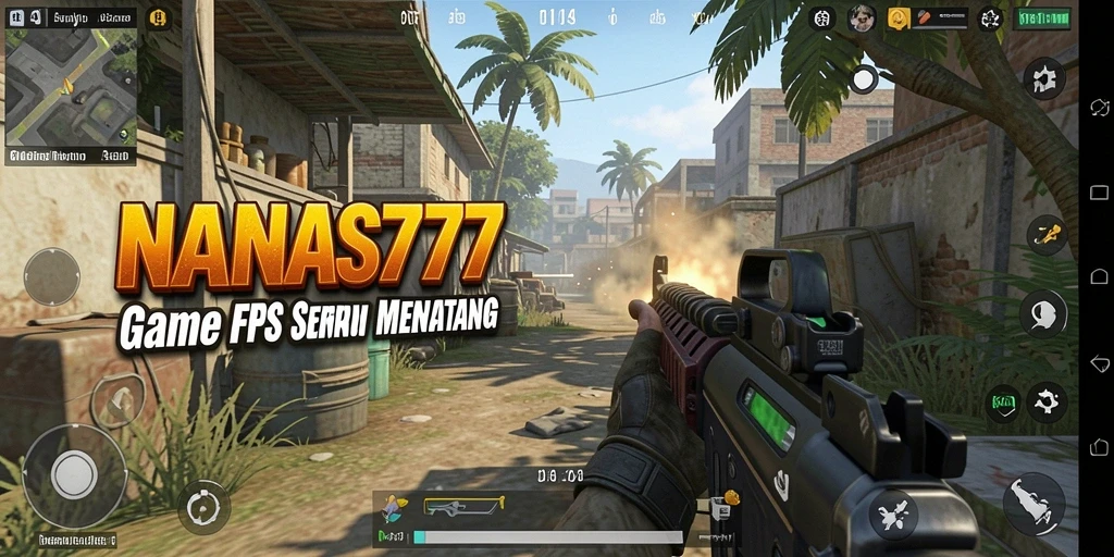 Screenshot gameplay NANAS777 menunjukkan aksi menembak yang intens dan mendebarkan.