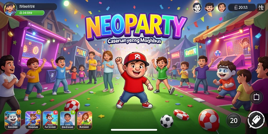 Screenshot gameplay menunjukkan keseruan permainan Casual NEOPARTY.
