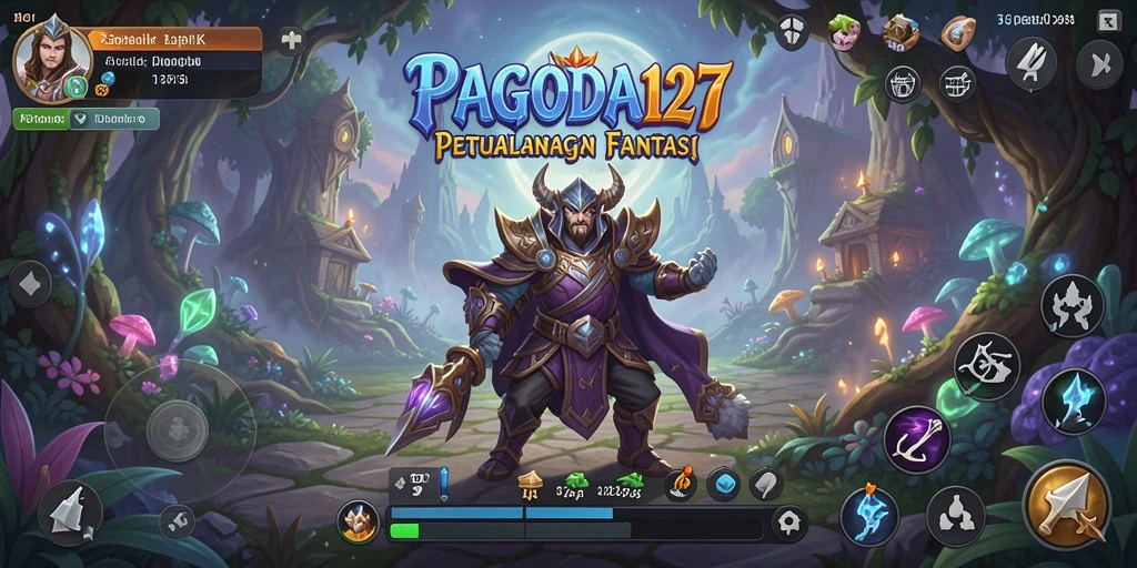 Gambaran aksi seru dalam gameplay RPG PAGODA127.