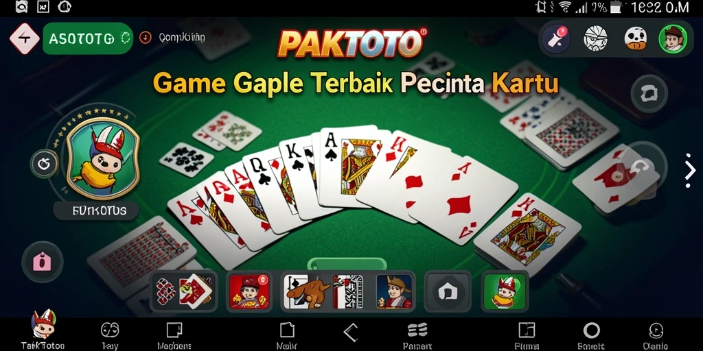 Tampilan gameplay Gaple yang seru dan interaktif.